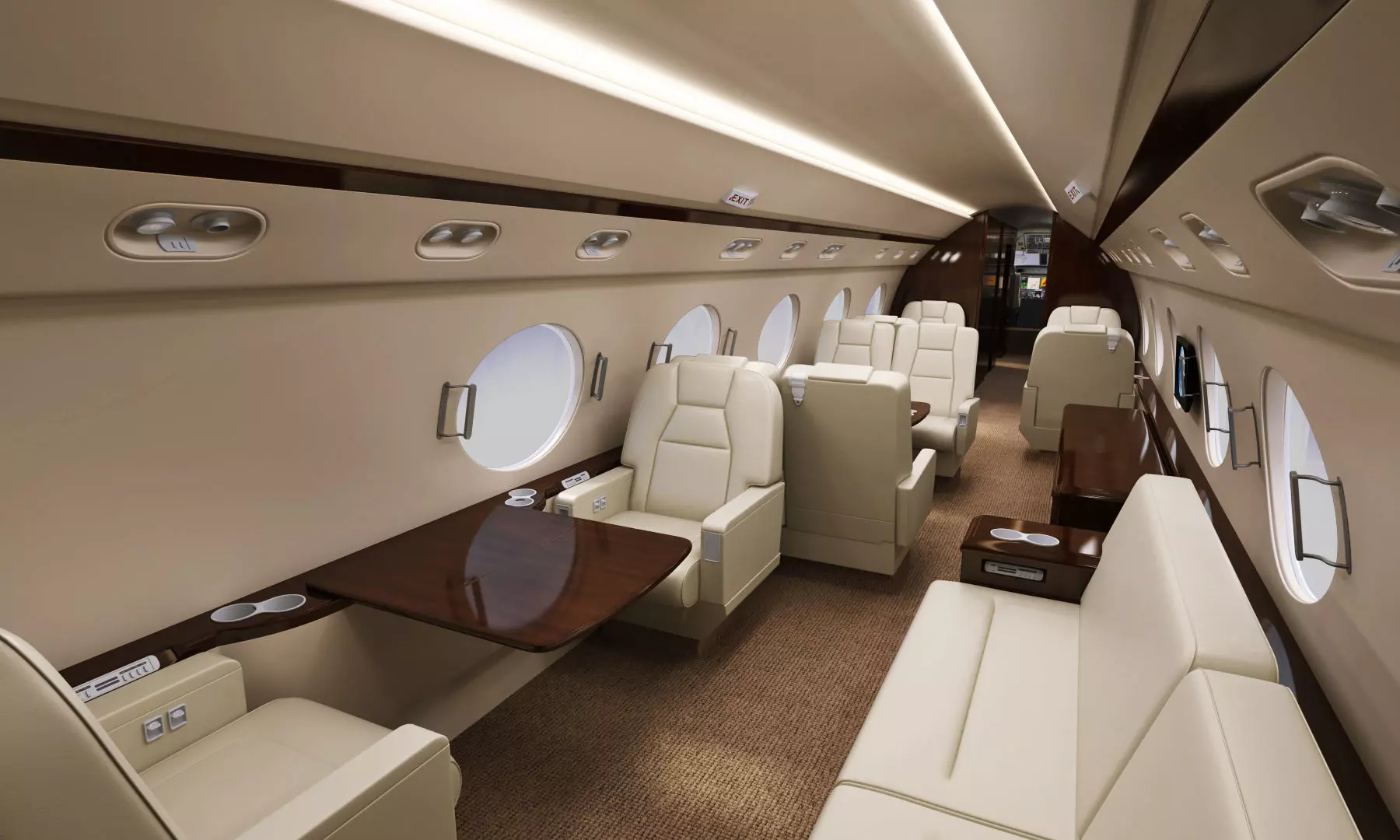 Private Jet Generic v2 3D model_38