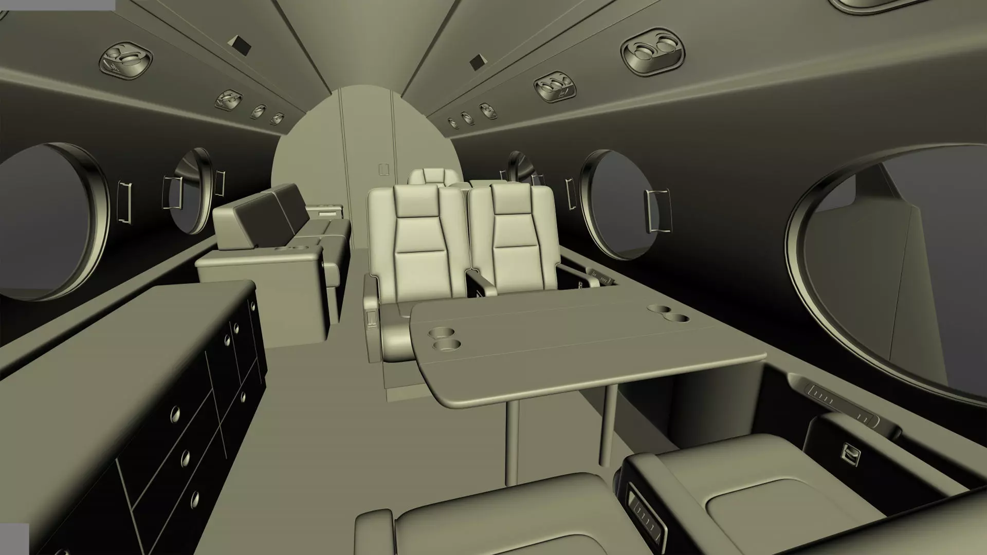 Private Jet Generic v2 3D model_59