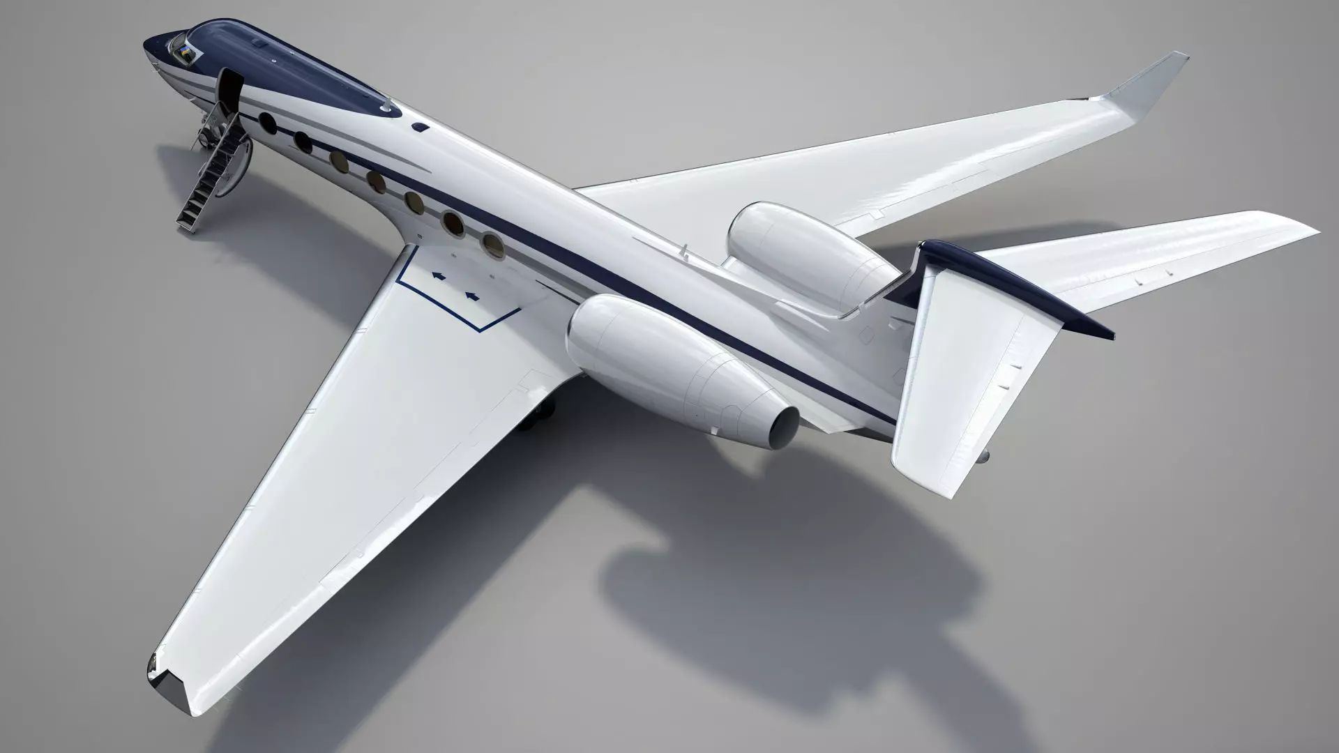 Private Jet Generic v2 3D model_35