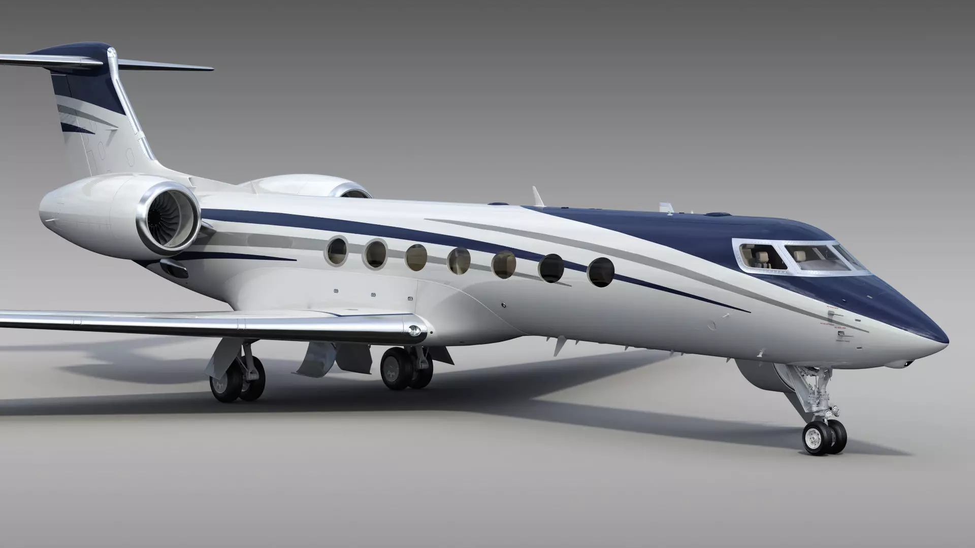 Private Jet Generic v2 3D model_14