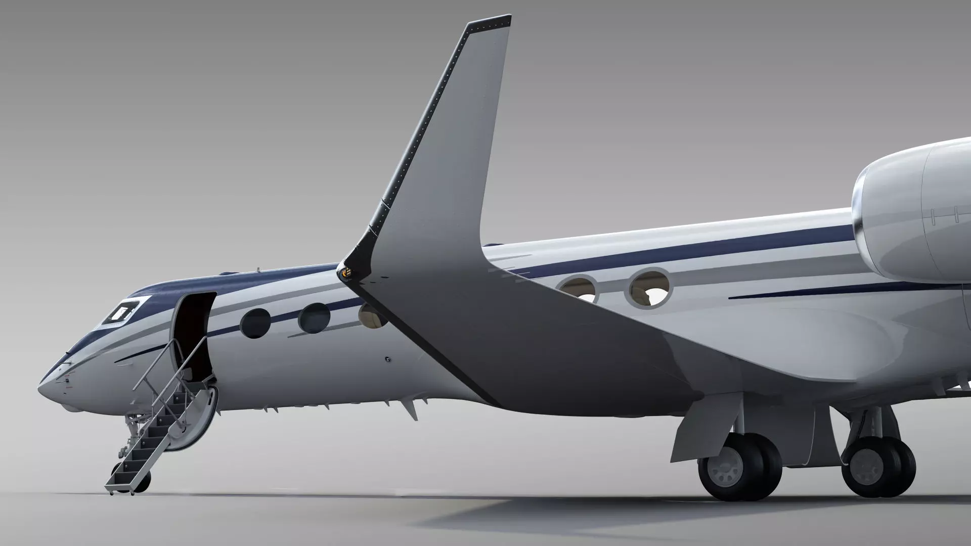 Private Jet Generic v2 3D model_32