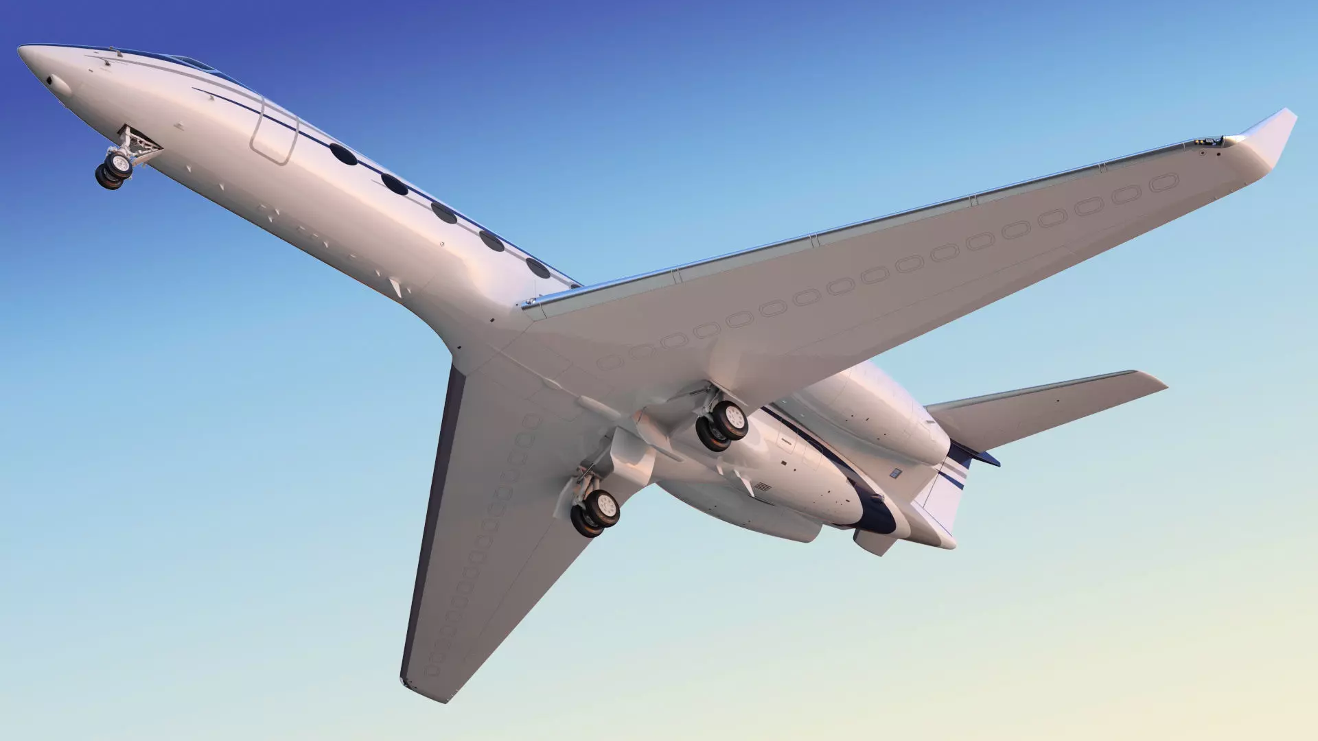 Private Jet Generic v2 3D model_7