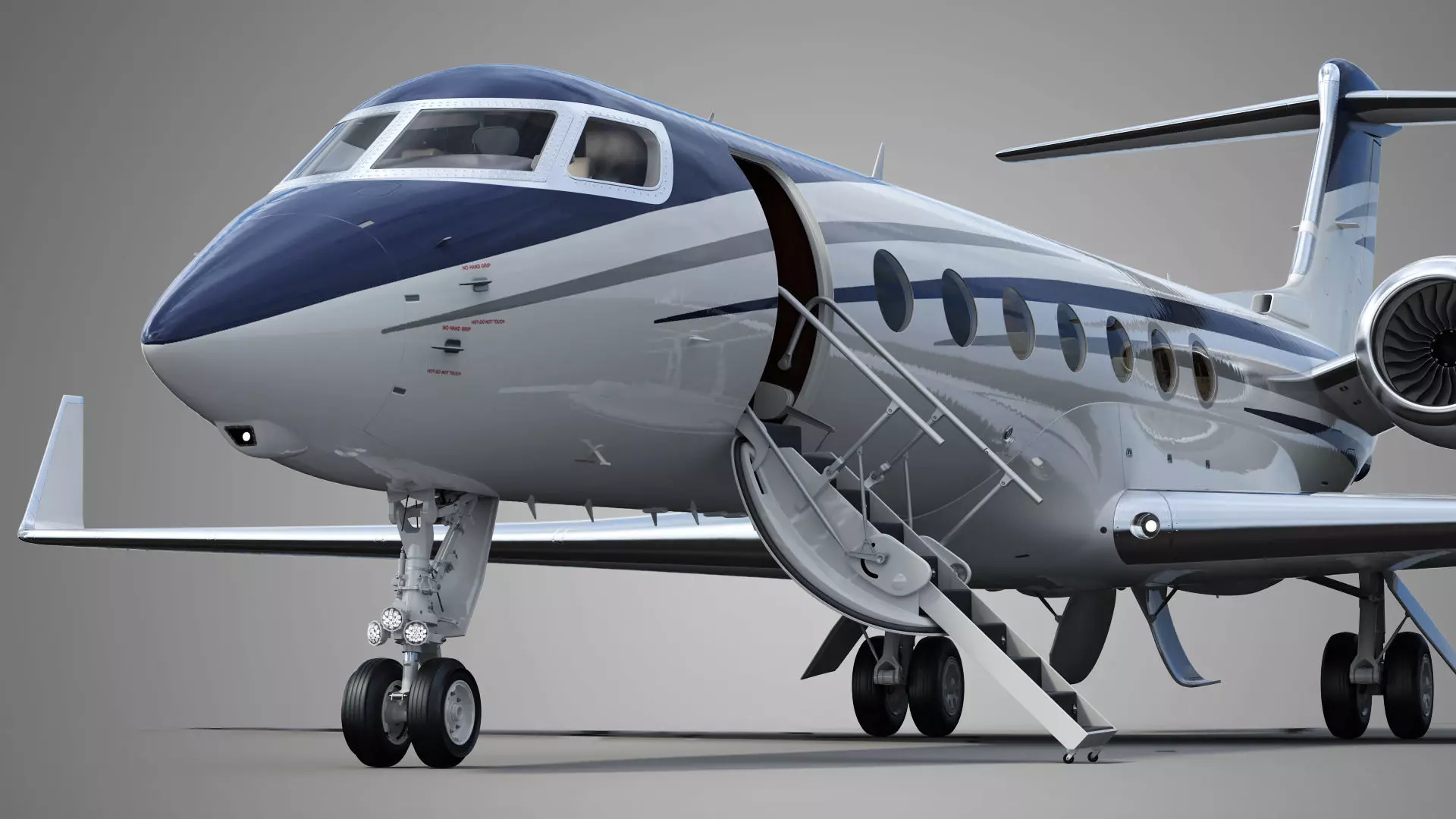 Private Jet Generic v2 3D model_21