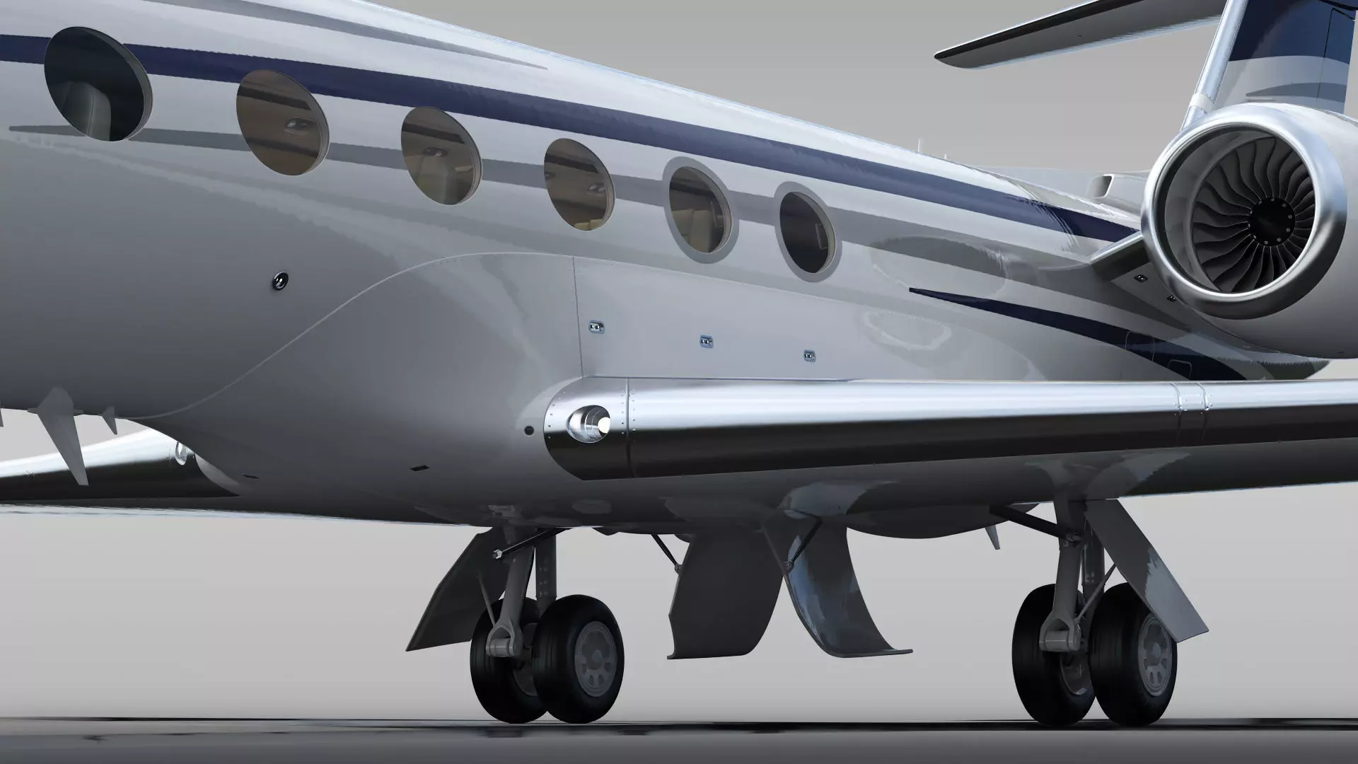 Private Jet Generic v2 3D model_27