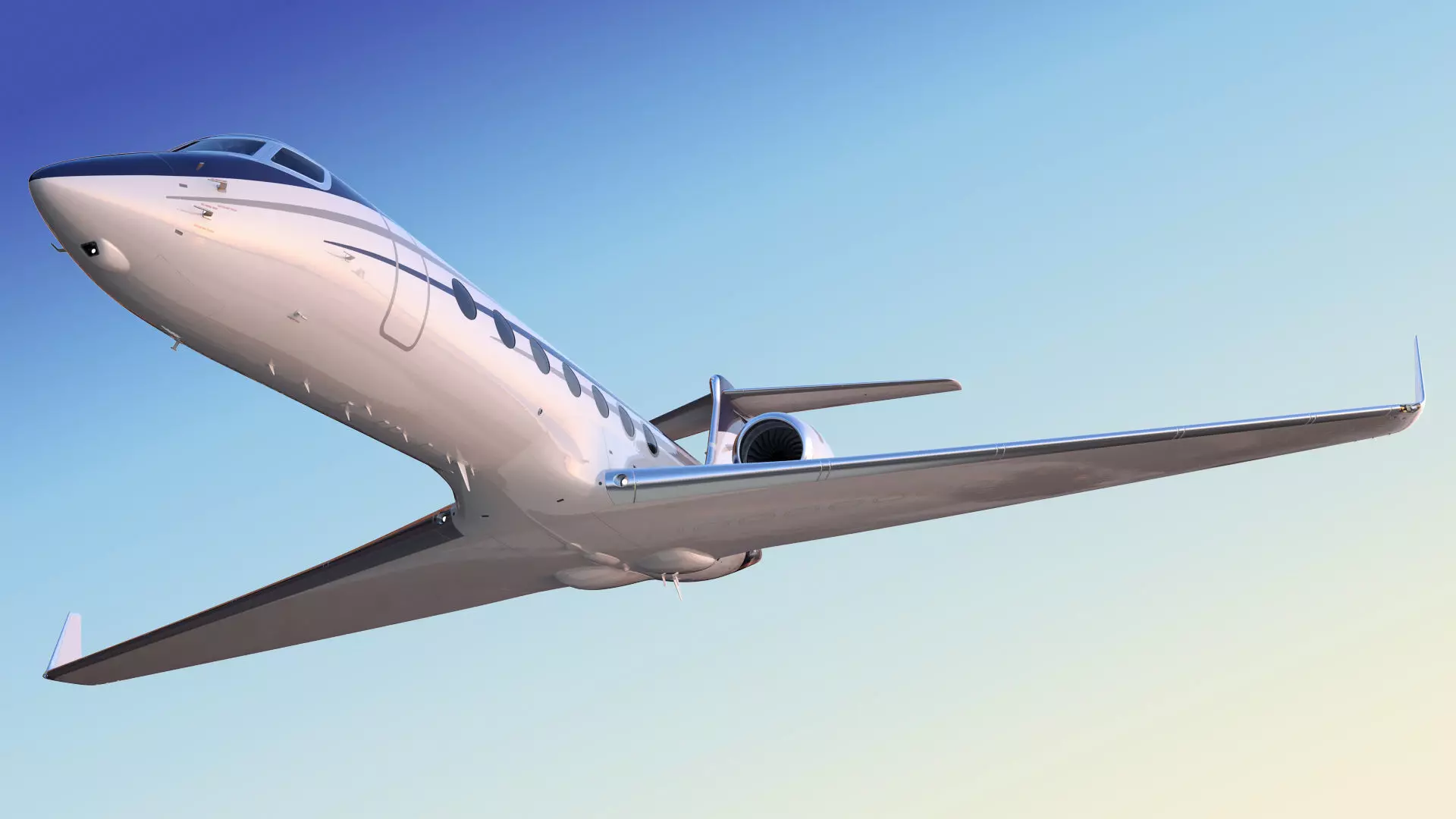 Private Jet Generic v2 3D model_4