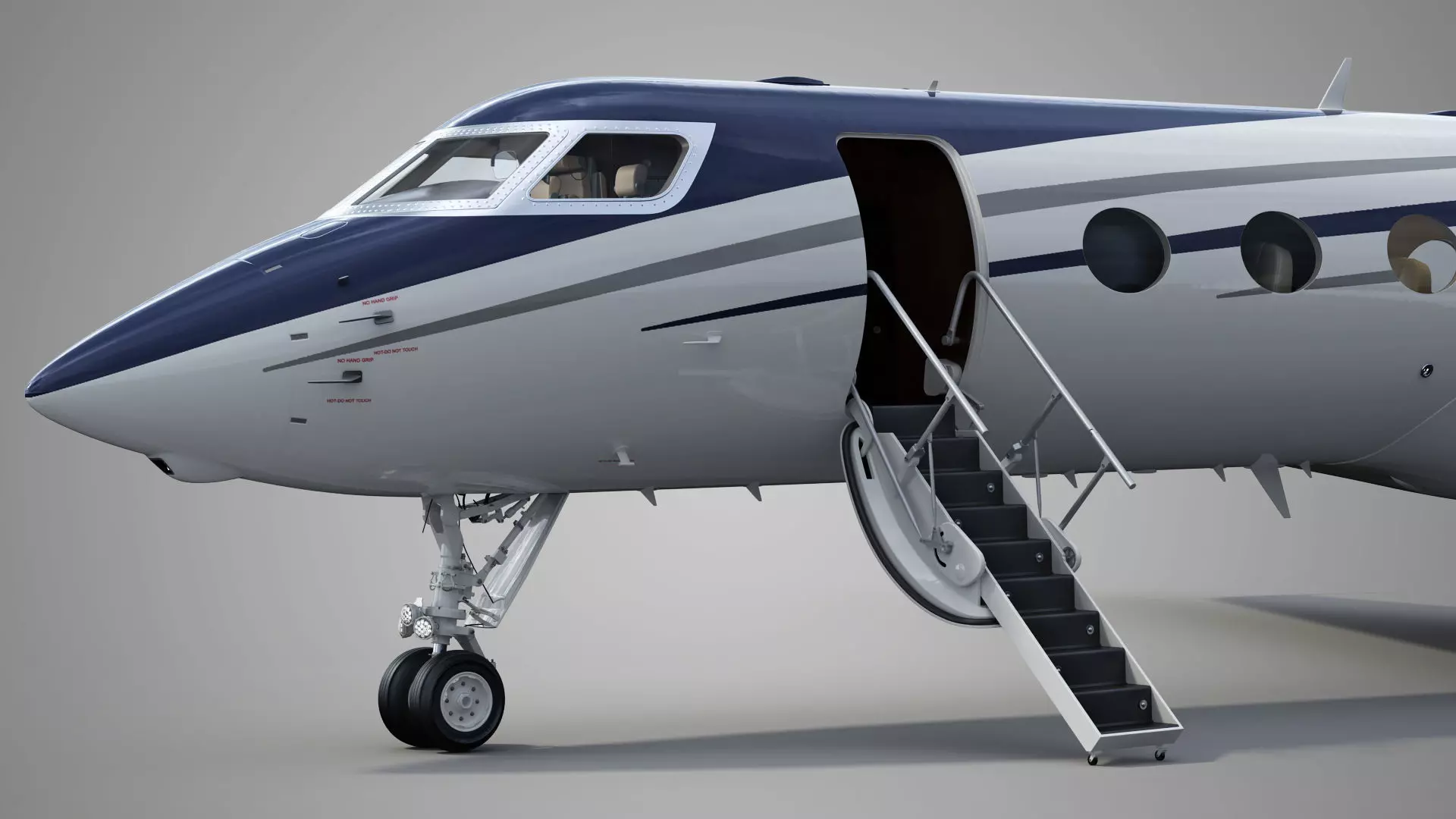 Private Jet Generic v2 3D model_25