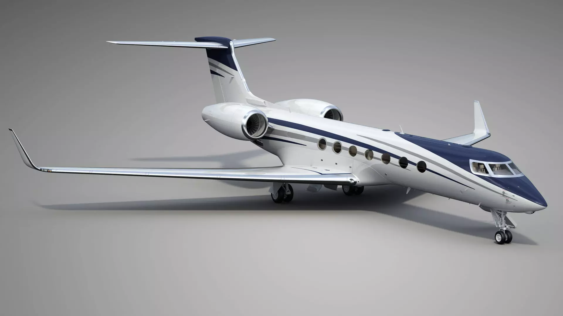 Private Jet Generic v2 3D model_12