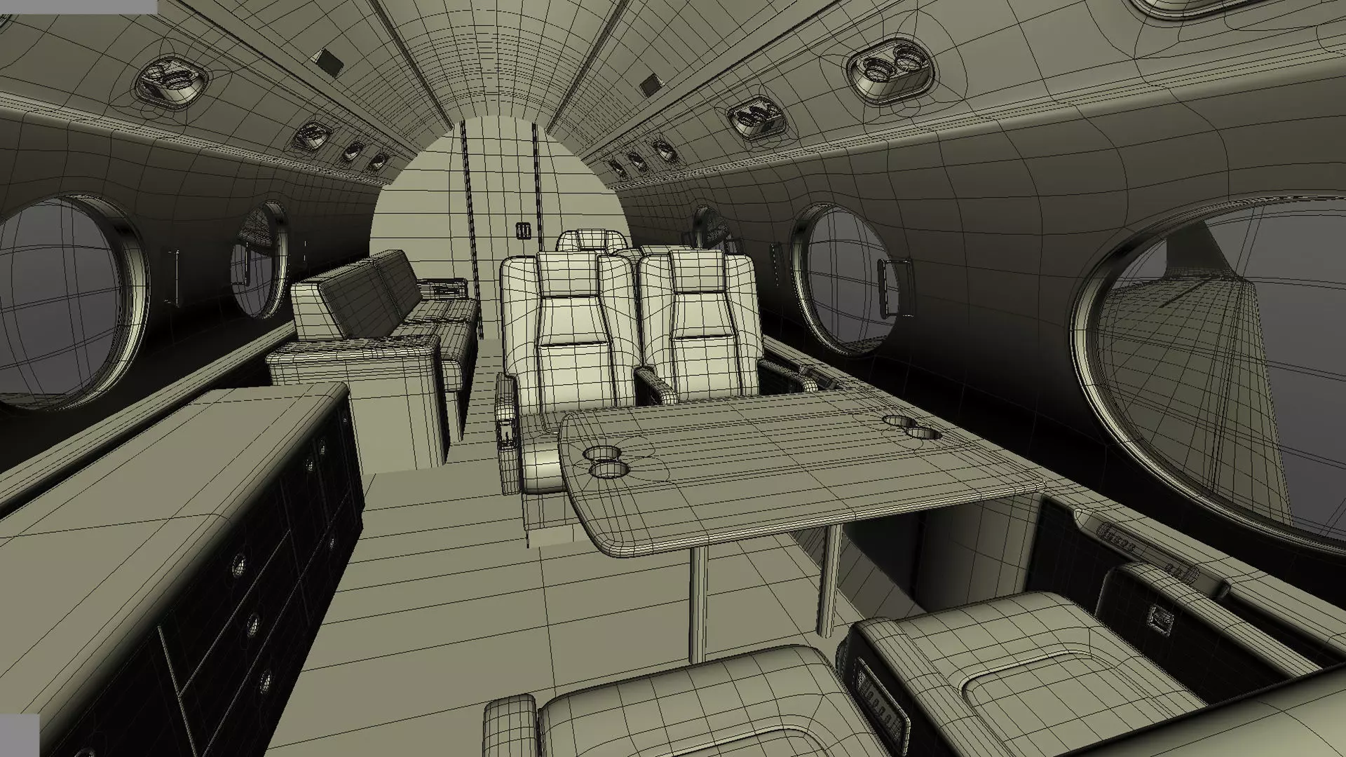 Private Jet Generic v2 3D model_60