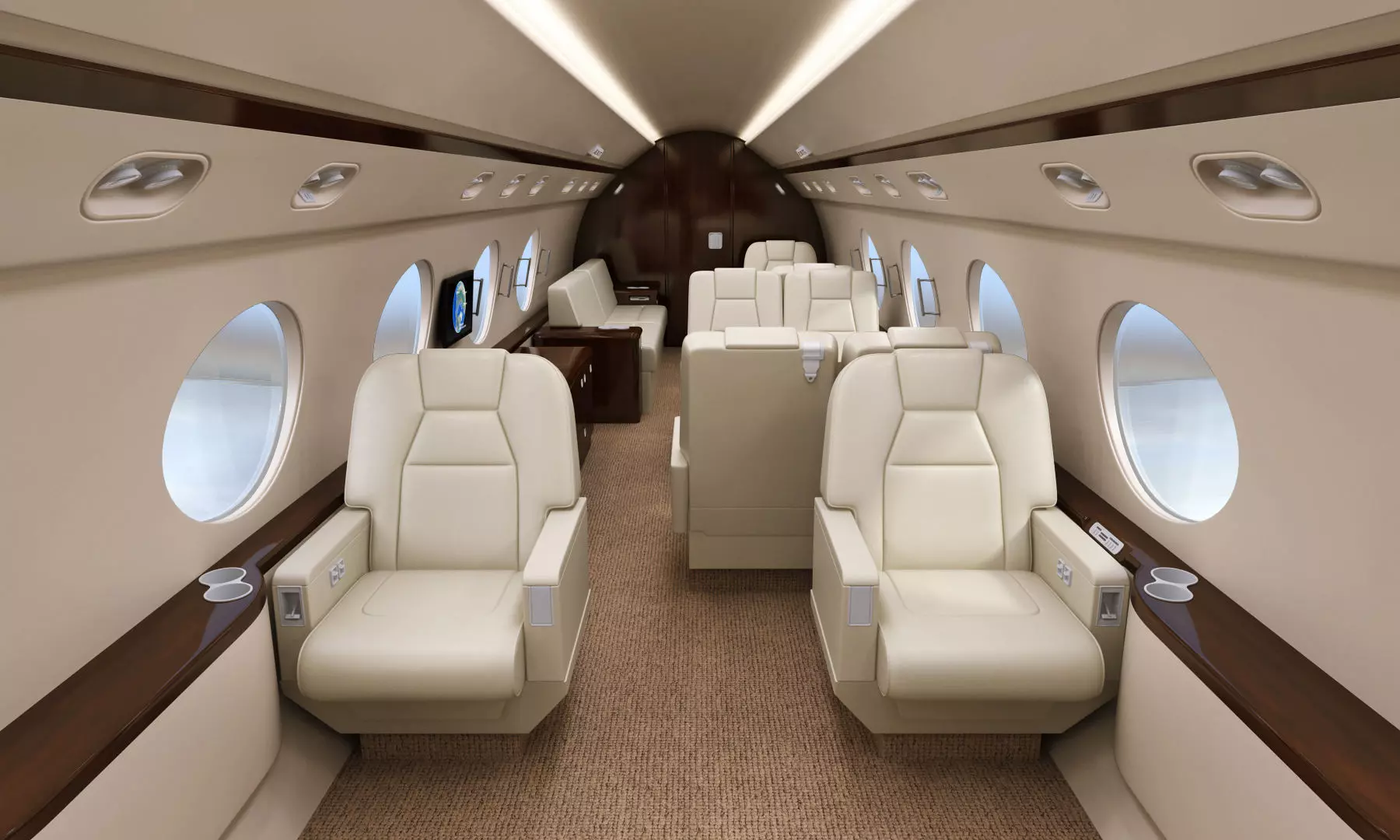 Private Jet Generic v2 3D model_36