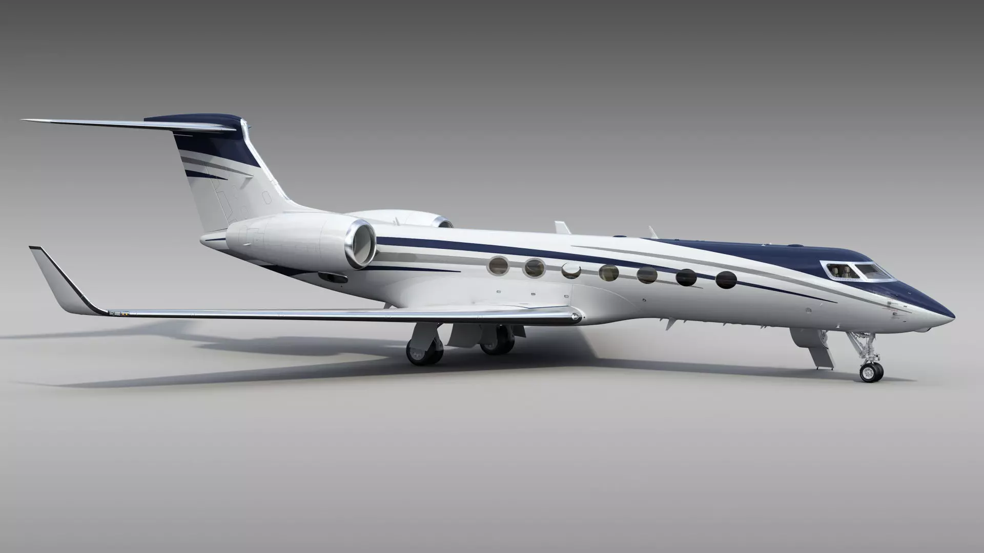Private Jet Generic v2 3D model_13