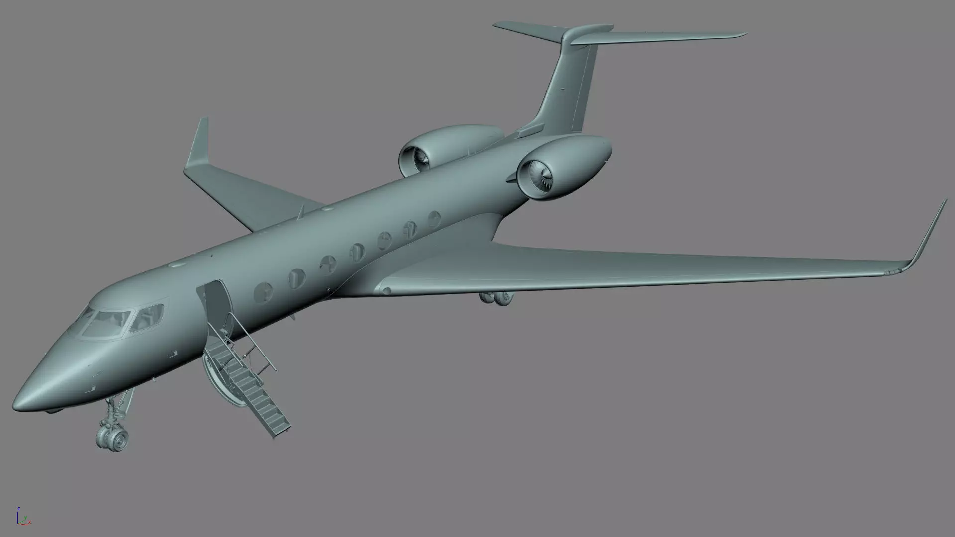 Private Jet Generic v2 3D model_45