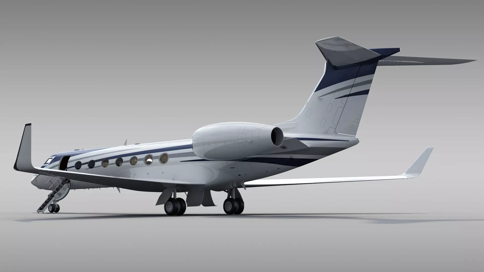 Private Jet Generic v2 3D model_33