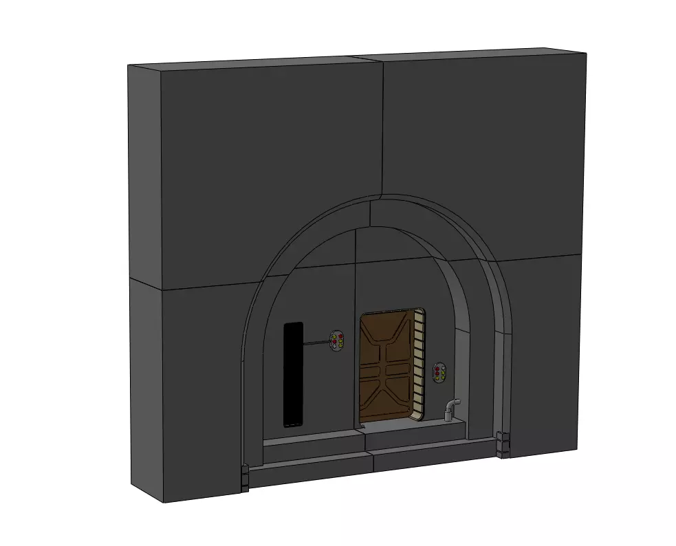 Jedha Building Front Diorama 3D print model