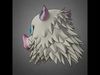 Demon Slayer Inosuke Hashibira Boar Mask for Cosplay 3D print model_2