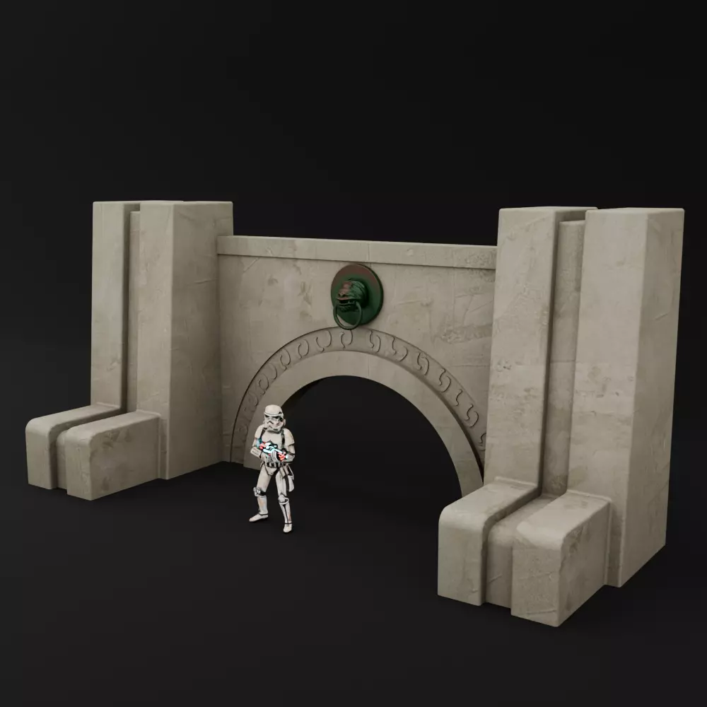 Jabba Townhouse Entrance Diorama 3D print model