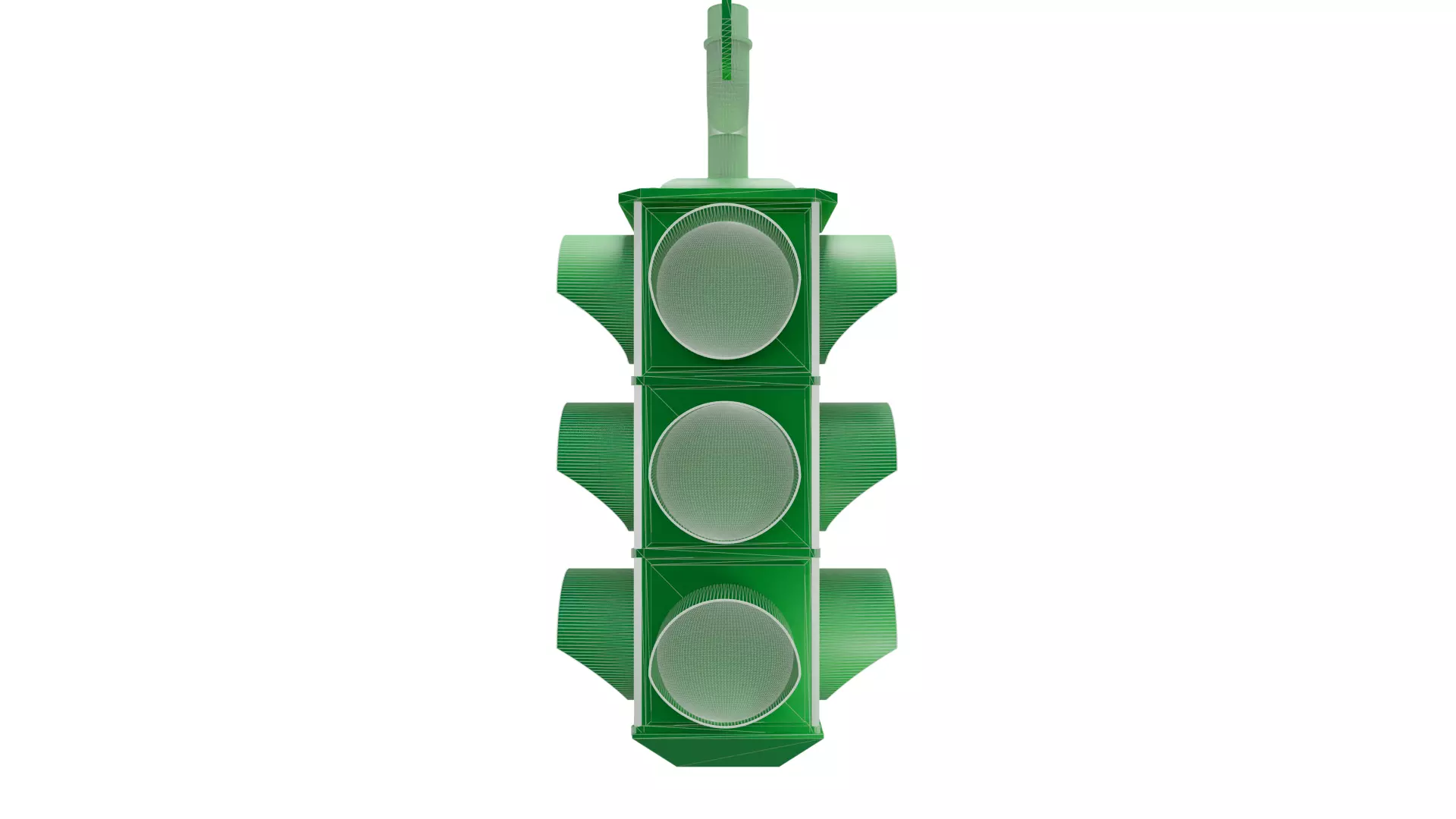 Rusty Traffic Light 3D Model 3D model_6