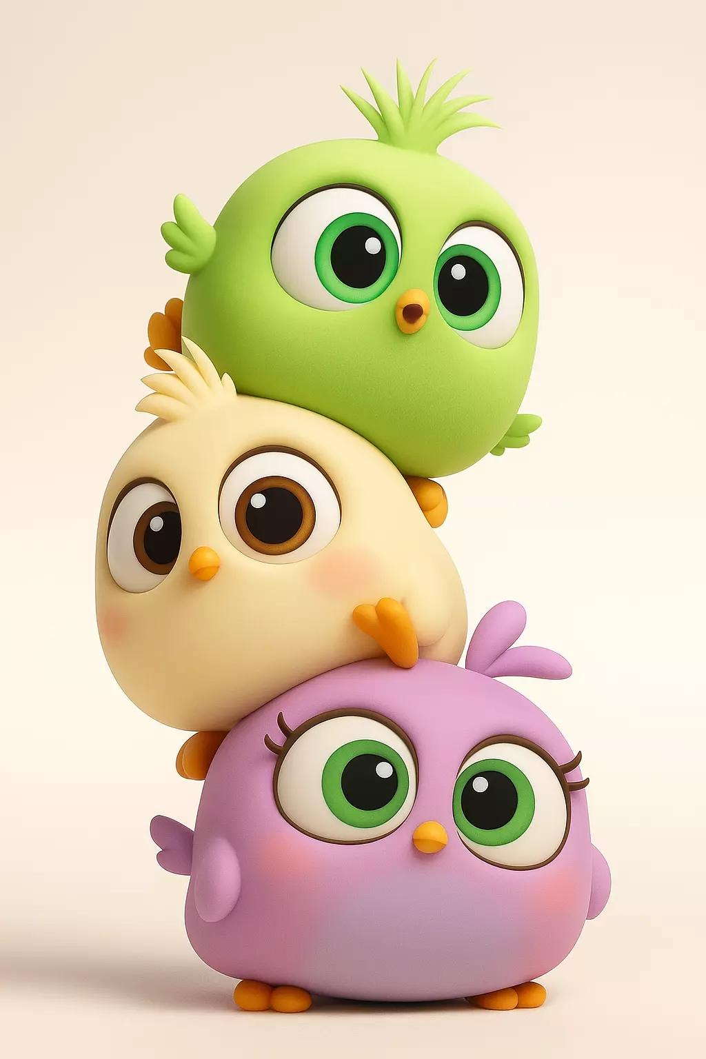 Cute Birds from Angry Birds 3D print model_1
