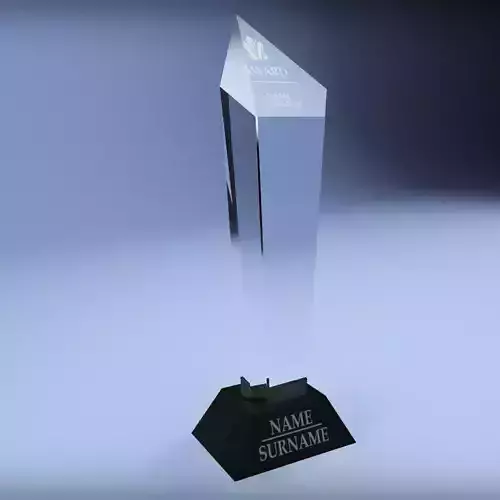 Trophy award cup low poly Low-poly 3D model