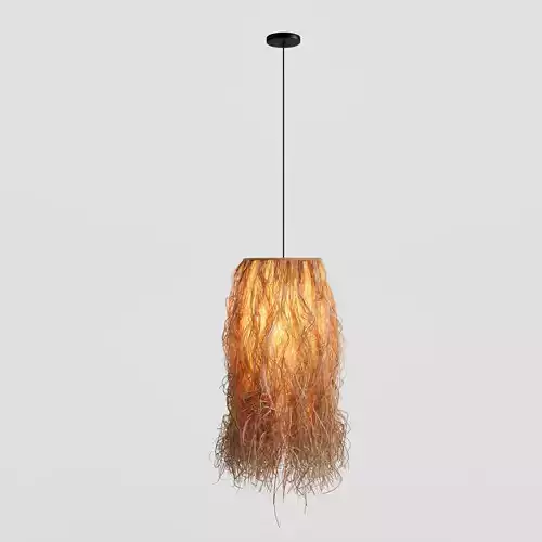 Single Rafia Long Pendant 3D model