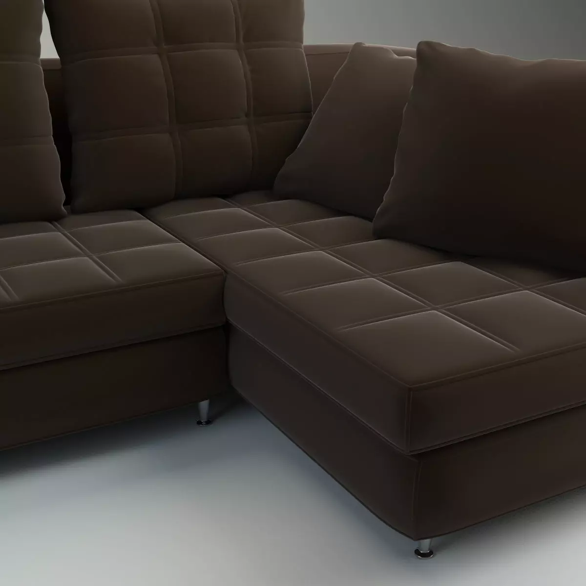 Modern Corner Sectional Sofa Nikol 3D model_7