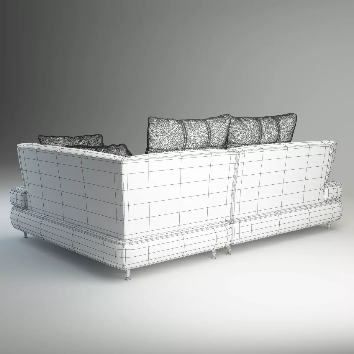 Modern Corner Sectional Sofa Nikol 3D model_18