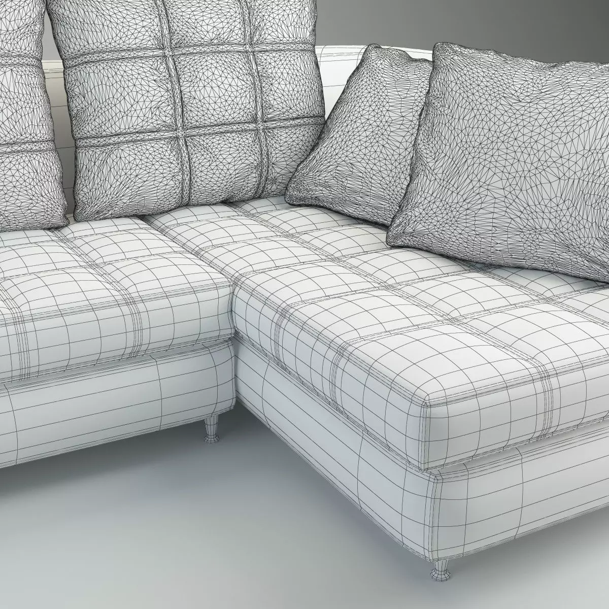 Modern Corner Sectional Sofa Nikol 3D model_23