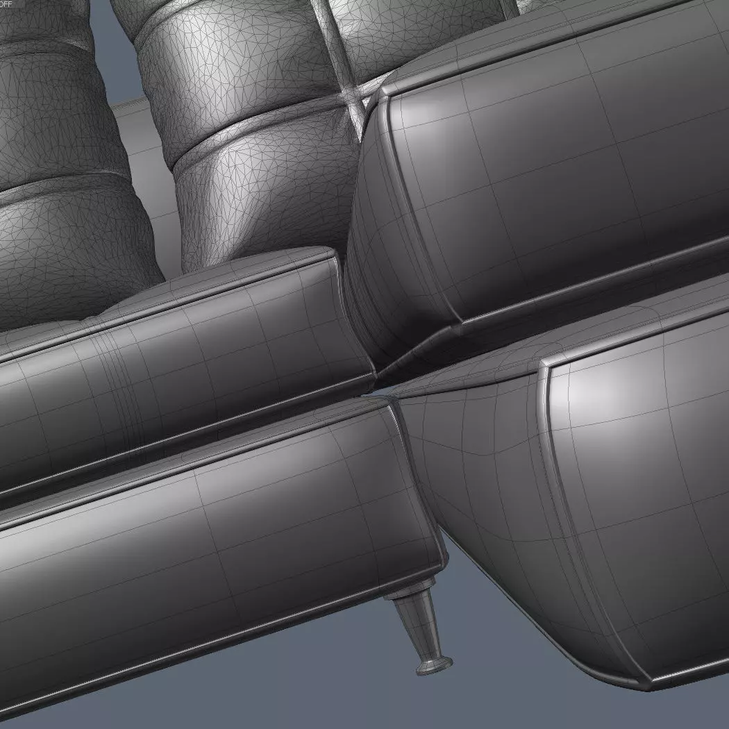 Modern Corner Sectional Sofa Nikol 3D model_12