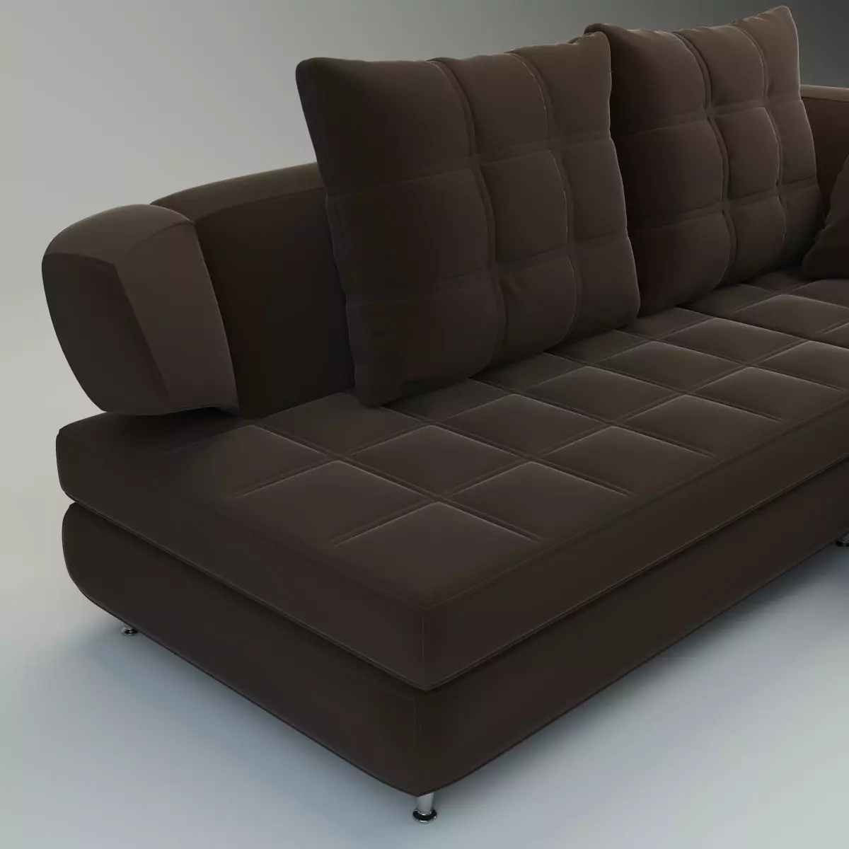 Modern Corner Sectional Sofa Nikol 3D model_5