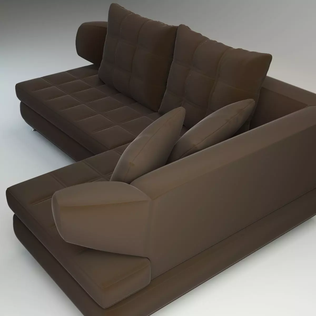 Modern Corner Sectional Sofa Nikol 3D model_6