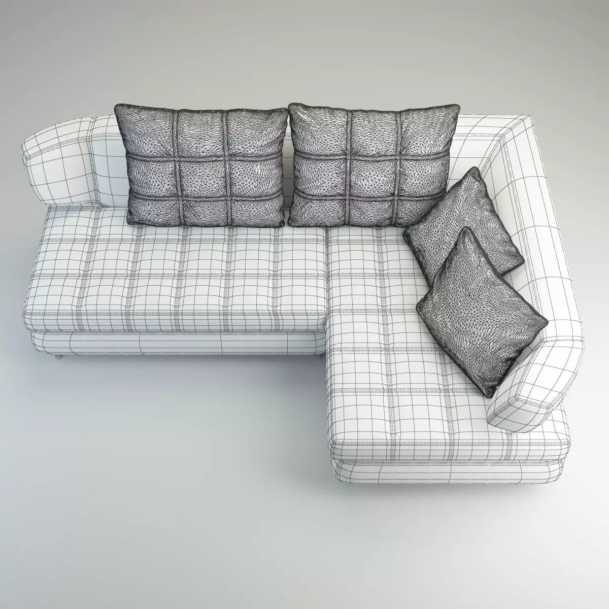 Modern Corner Sectional Sofa Nikol 3D model_19