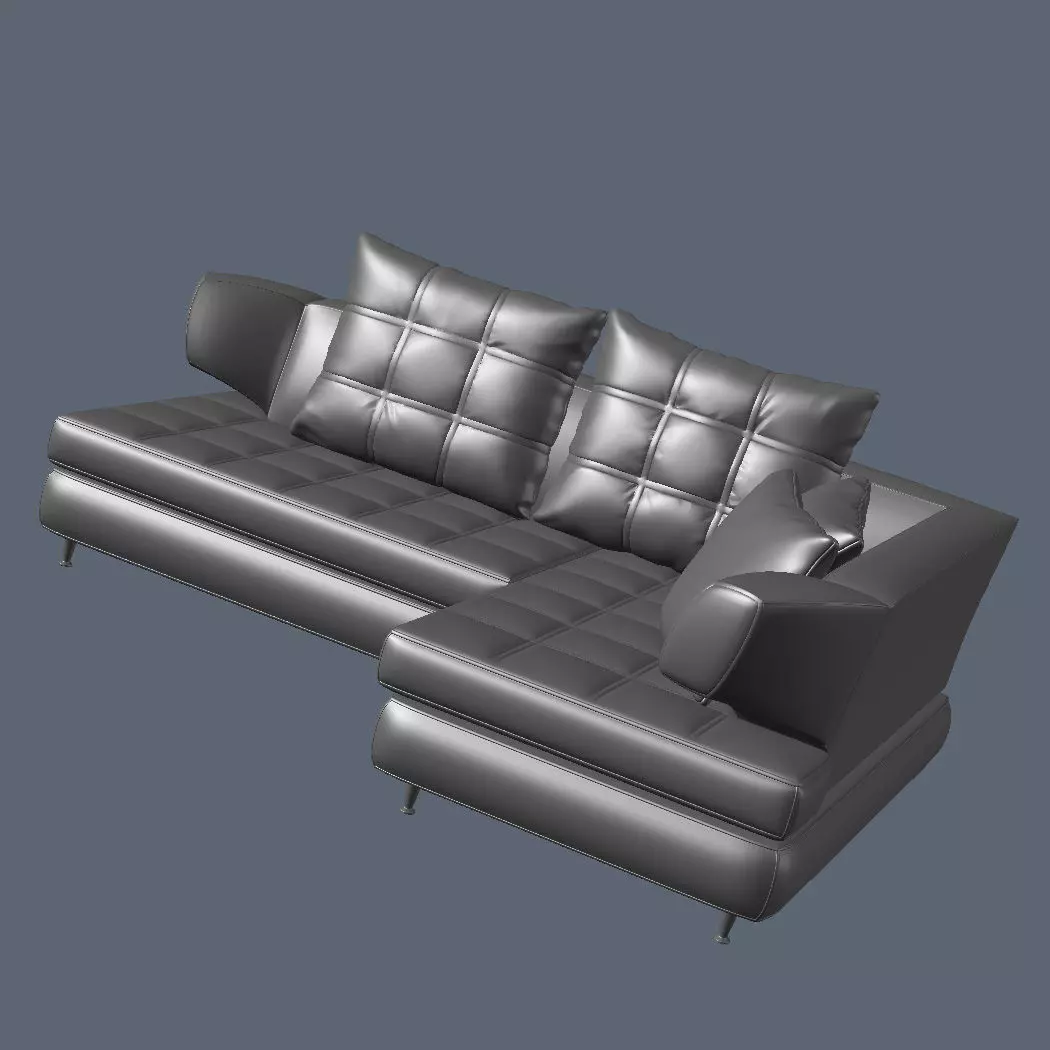 Modern Corner Sectional Sofa Nikol 3D model_9