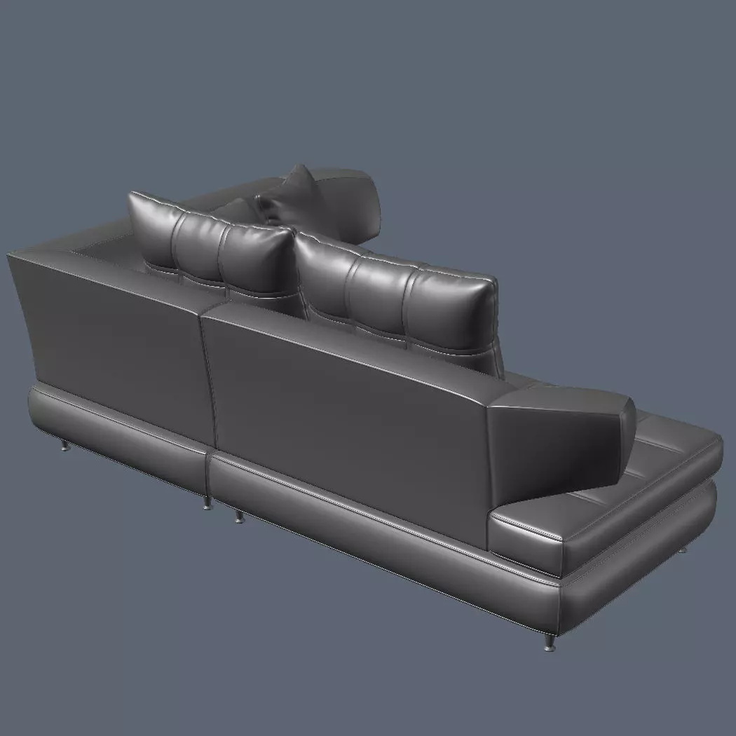 Modern Corner Sectional Sofa Nikol 3D model_10