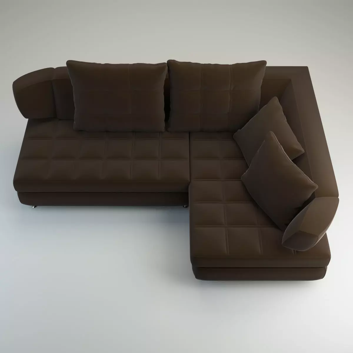Modern Corner Sectional Sofa Nikol 3D model_3