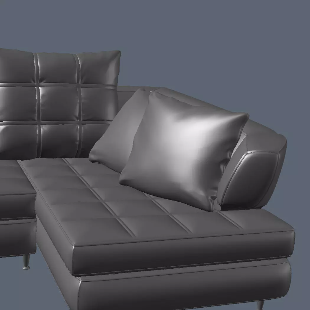 Modern Corner Sectional Sofa Nikol 3D model_13