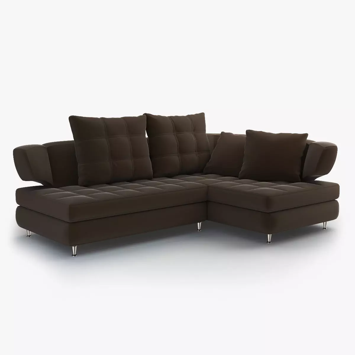Modern Corner Sectional Sofa Nikol 3D model_0