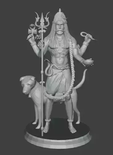 Kalabhairav Guardian Form of Lord Shiva 3D print model