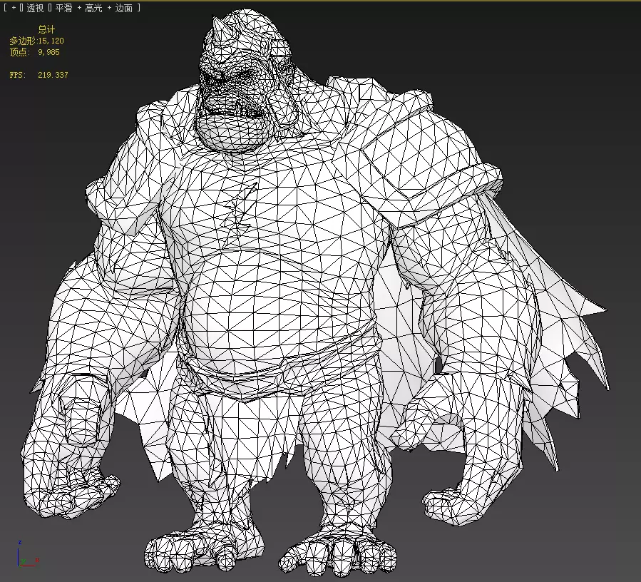  Gorrila Grodd Low-poly 3D model_25