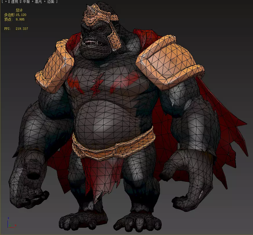  Gorrila Grodd Low-poly 3D model_26