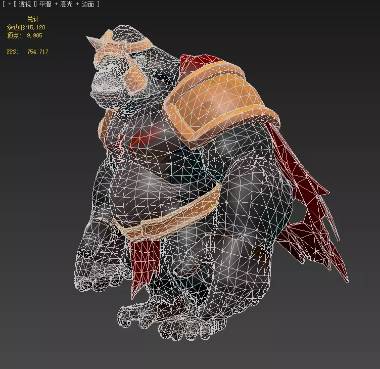  Gorrila Grodd Low-poly 3D model_16