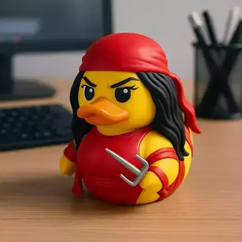 Rubber Duck - Elektra- Female assassin - 3D print