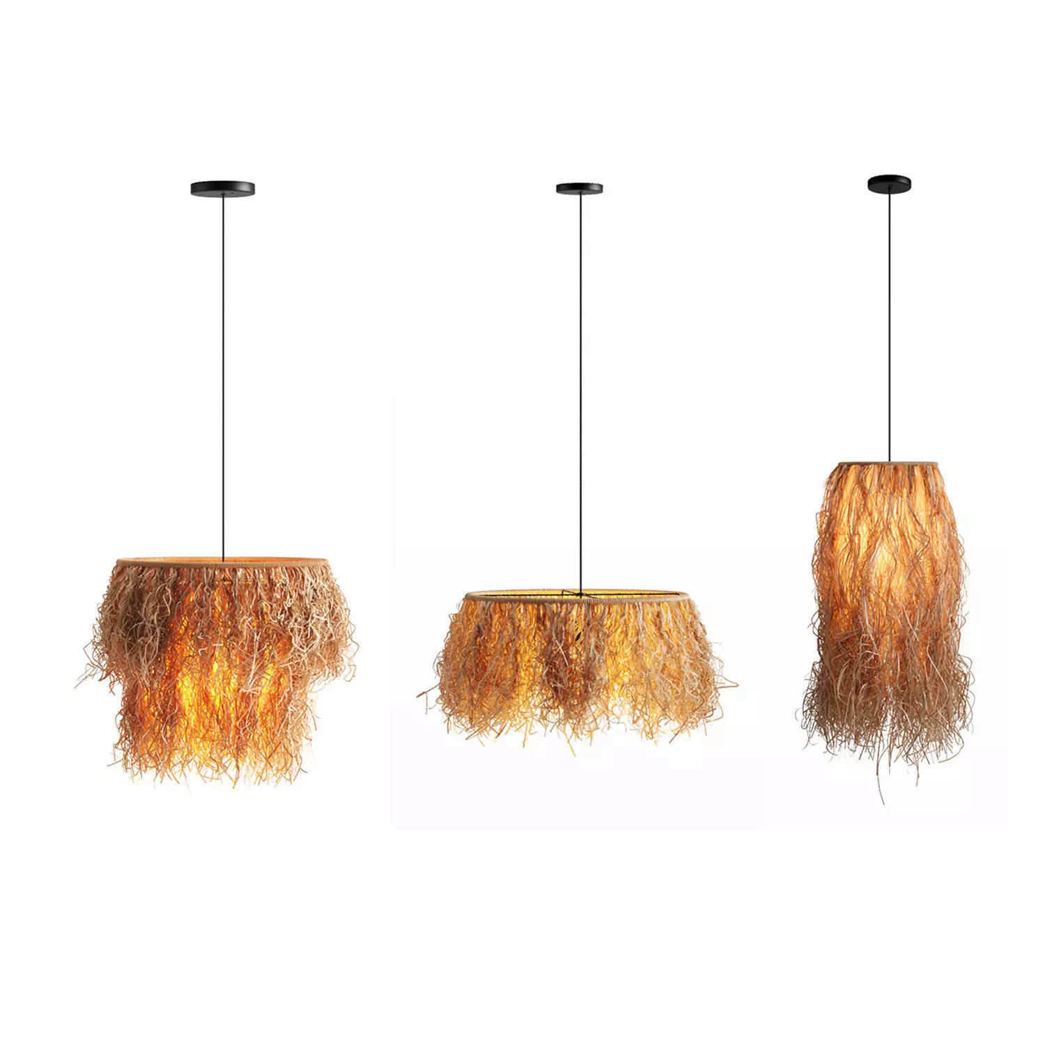 Rafia Pendant Lamp Collection _0