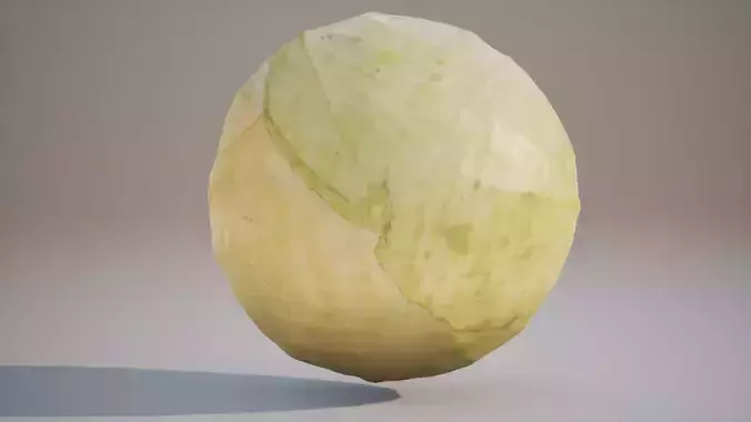 Low Poly 3D Cabbage model Game ready 4K PBR Textures UE Low-poly 3D model 6