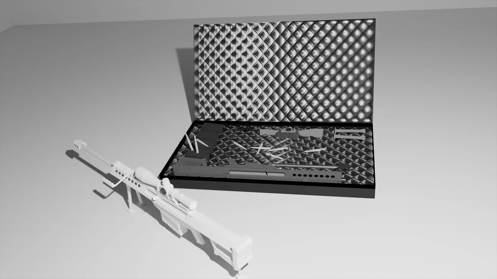 Barret M82 Free low-poly 3D model