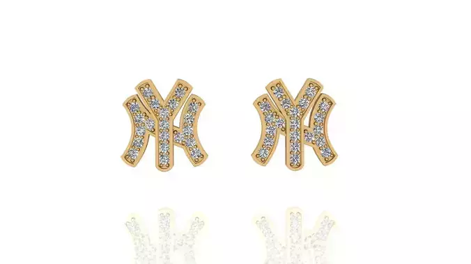 NY Earrings 3D print model