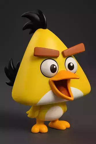 Chuck Yellow with Body Angry Bird