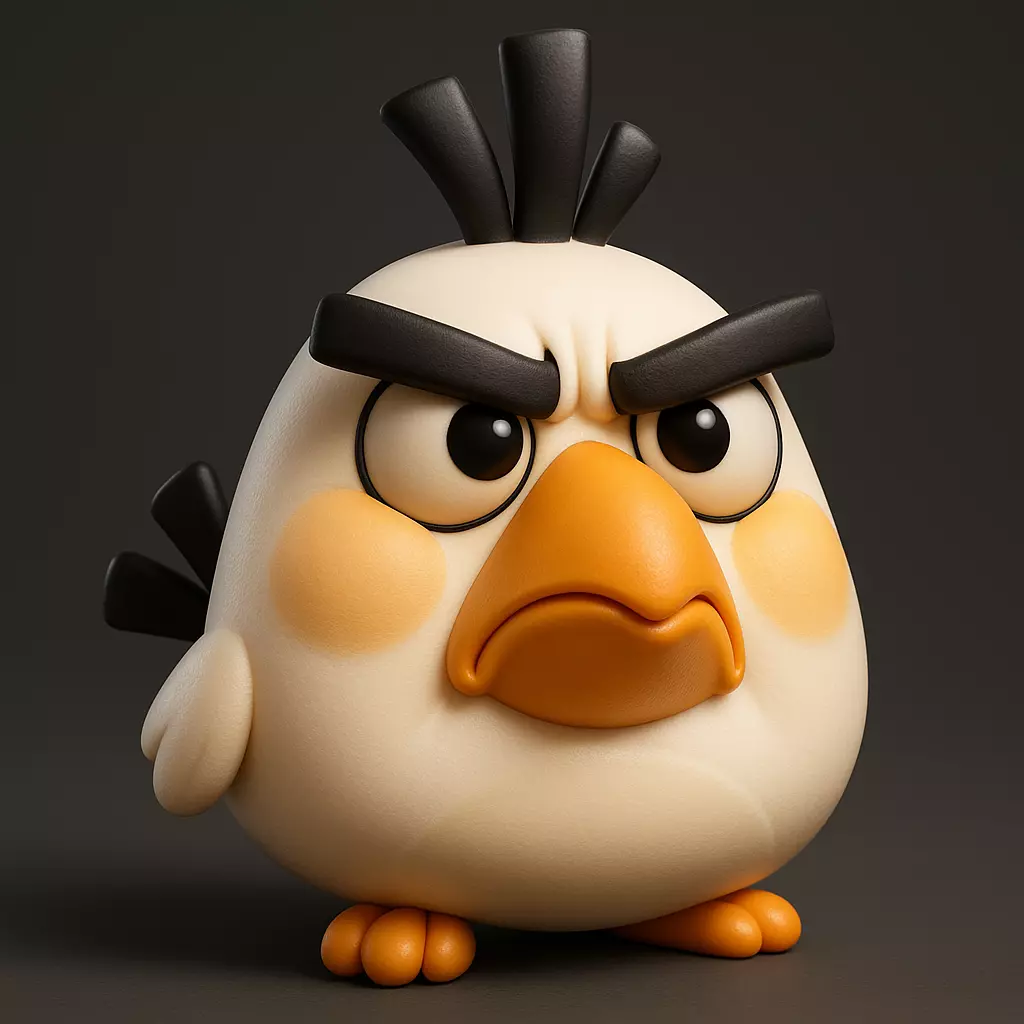 Matilda from Angry Birds 3D print model_1