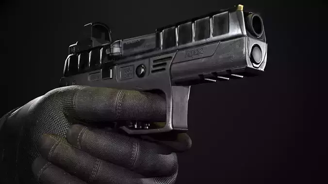 Game ready Beretta APX Gen 1 Realistic 3D Model