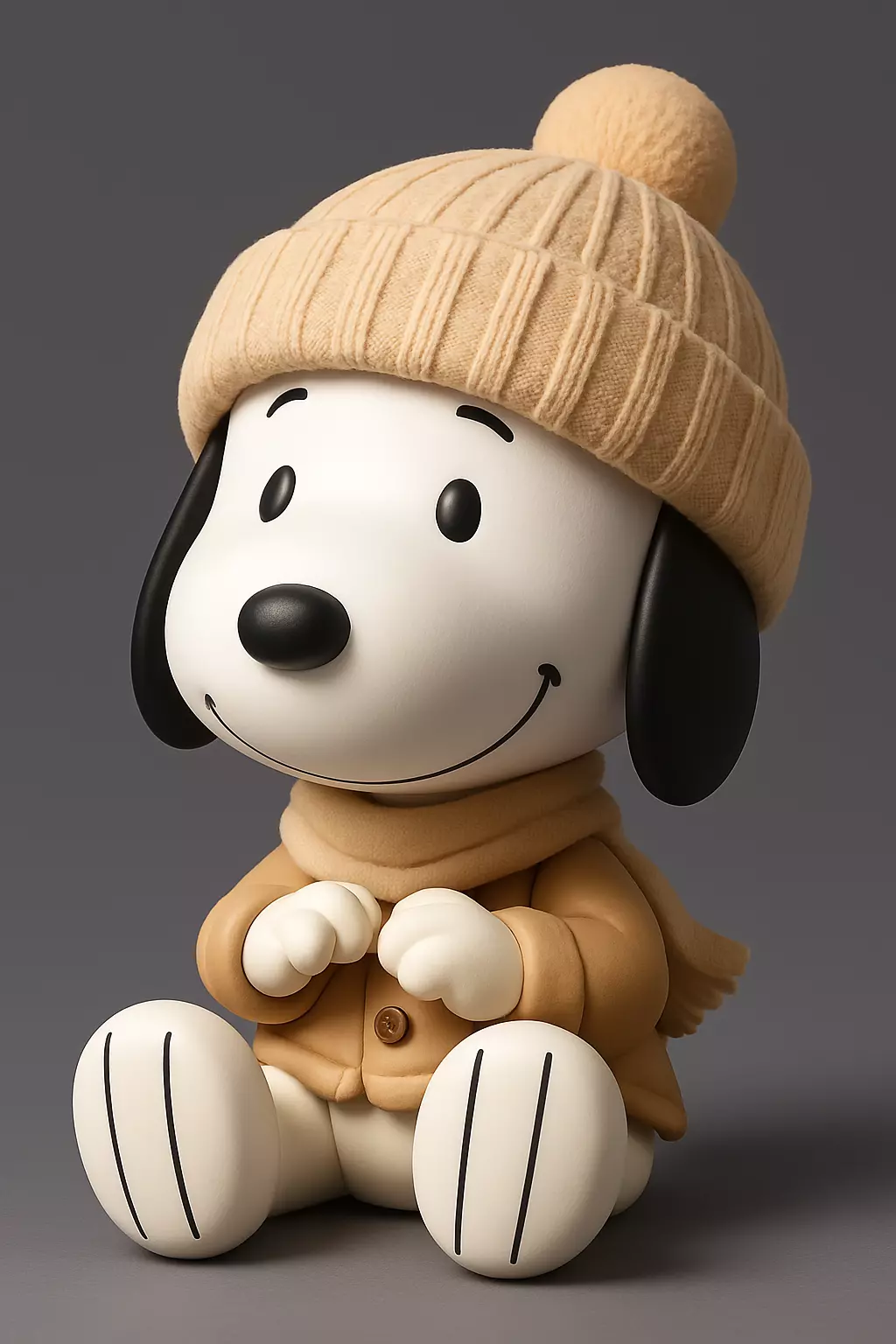 Cozy Winter Snoopy 3D print model_0