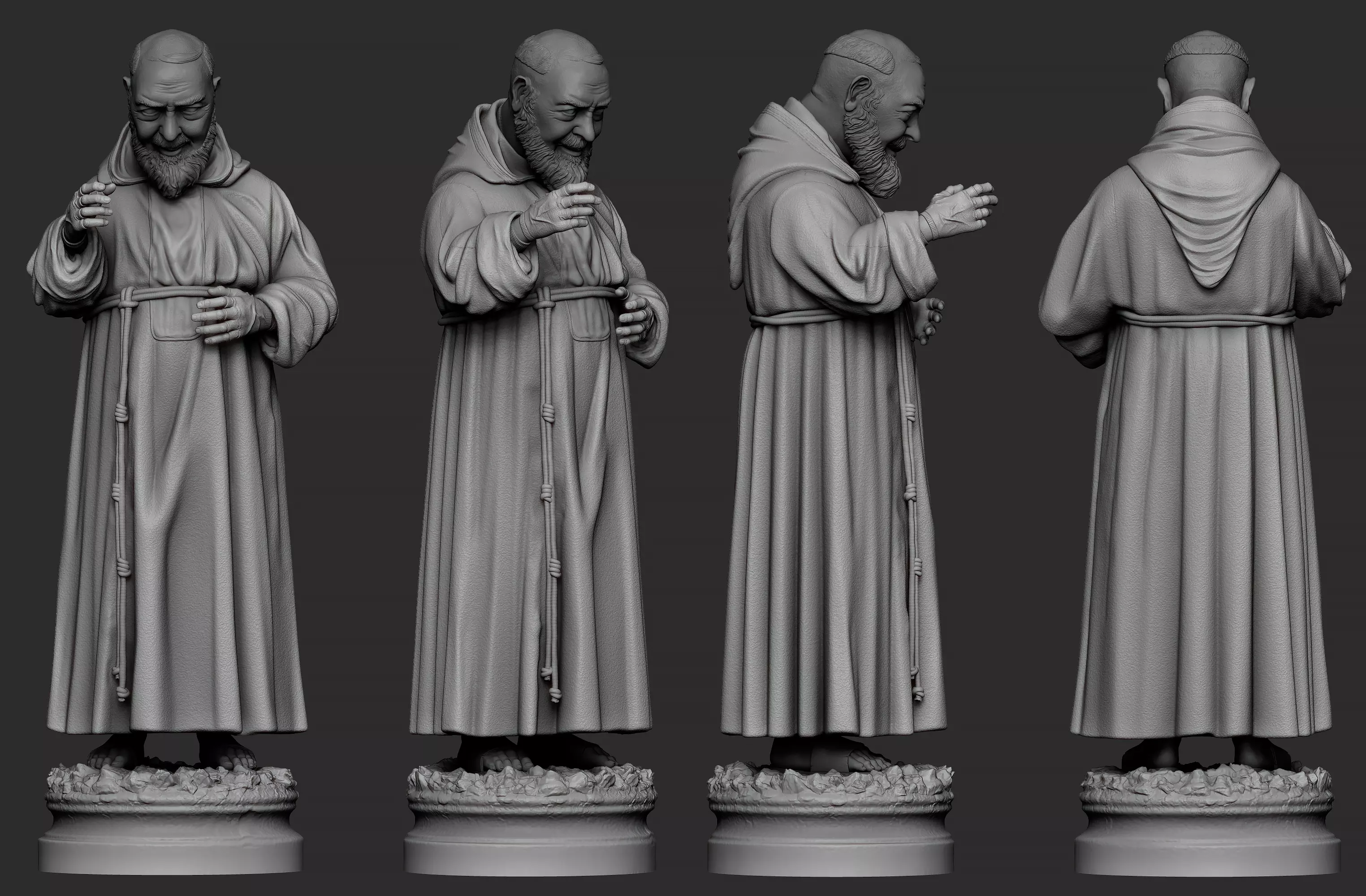Saint Padre Pio - 3D Print 3D print model