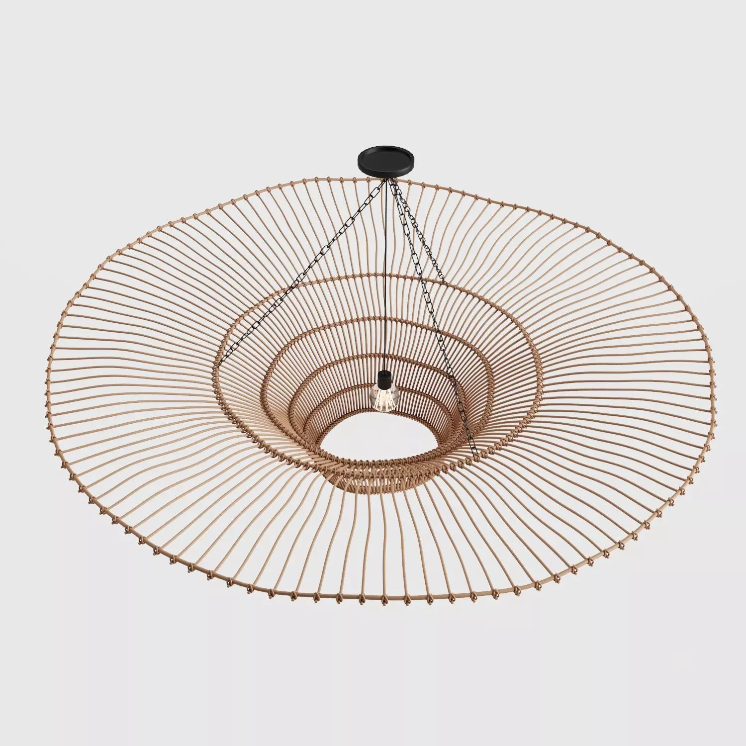 Rattan Pendant Lamp - MyLamp Likya 3D model_2